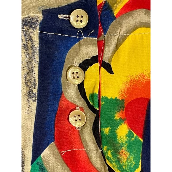 Alfred Dunner womens plus size 18W Blouse multi-color 3 bottons on back pre-owne - Picture 12 of 16